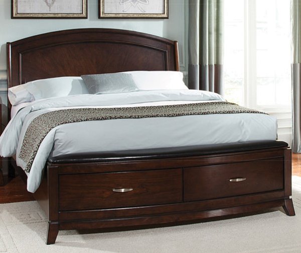 A New Storage Bed From Rc Willey Contemporary Brown Queen Storage Bed Avalon