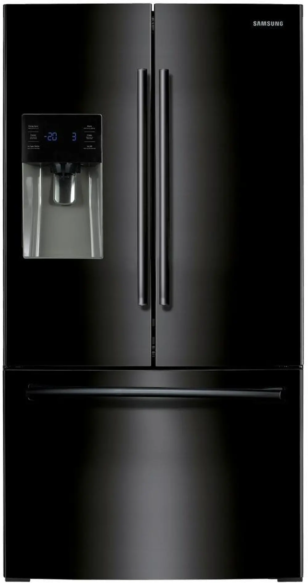 RF263BEAEBC Samsung Black French Door Refrigerator - 36 Inch-1