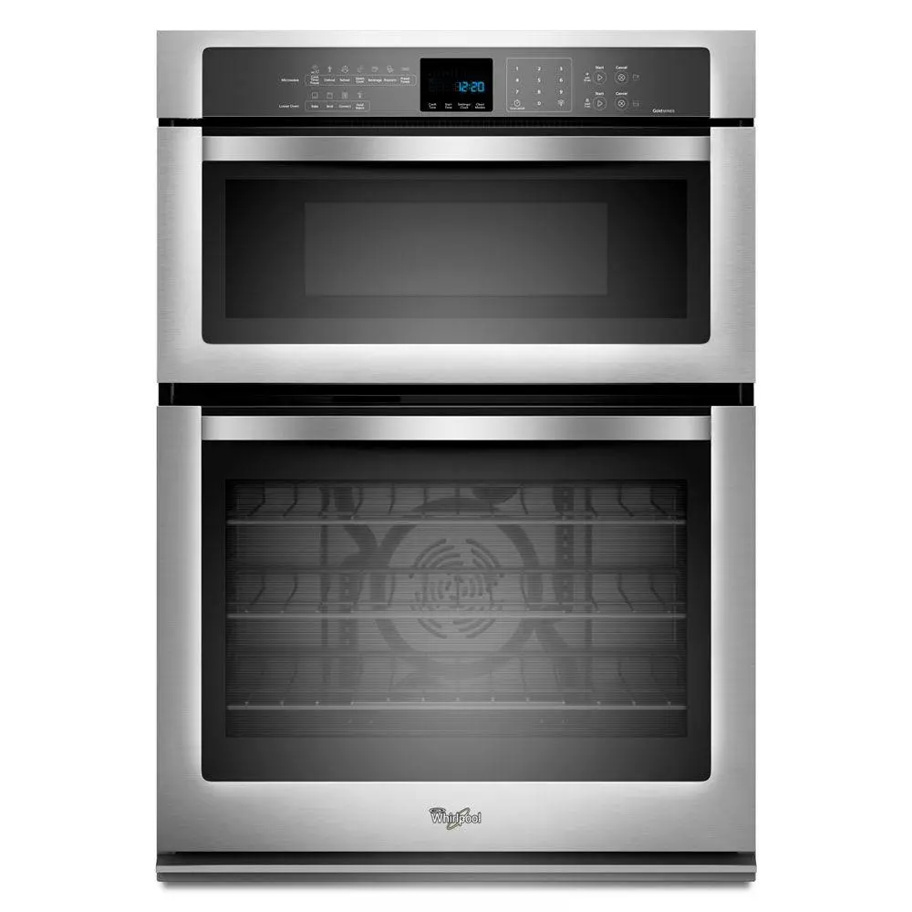 WOC95EC0AS Whirlpool Smart Convection Combination Wall Oven with Microwave - 5.0 cu. ft. Stainless Steel-1