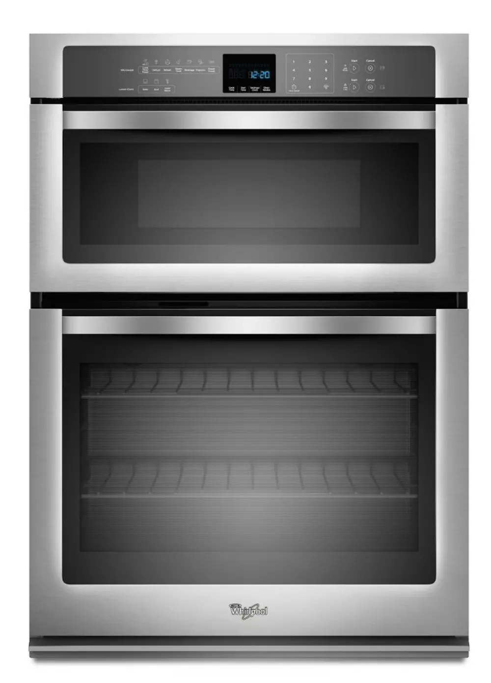 WOC54EC0AS Whirlpool Double Wall Oven with Microwave - 6.4 cu. ft. Stainless Steel-1