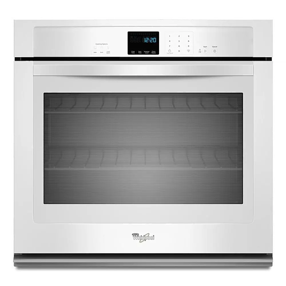 WOS51EC7AW Whirlpool 27 Inch Single Wall Oven - White-1