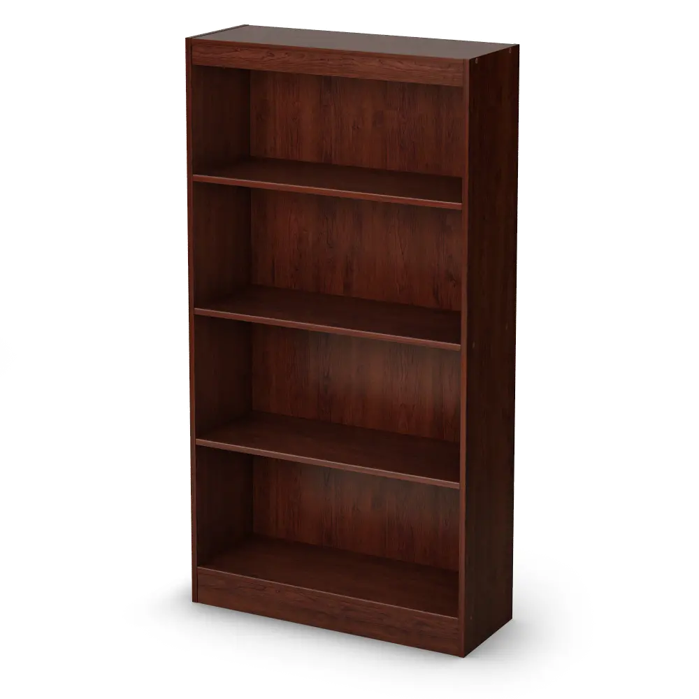 7246767C Cherry 4-Shelf Bookcase - Axess-1