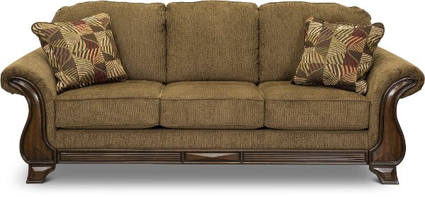 Furniture Living Room Bedroom Dining Decor Rc Willey Casual Traditional Mocha Brown Sofa Montgomery