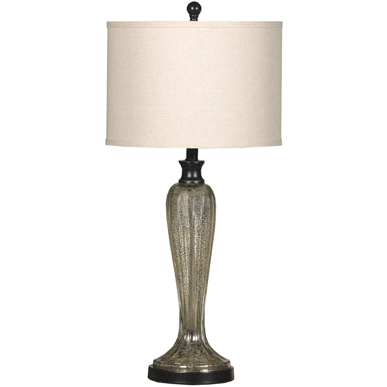 Silver and Gold Mercury Glass Table Lamp-1