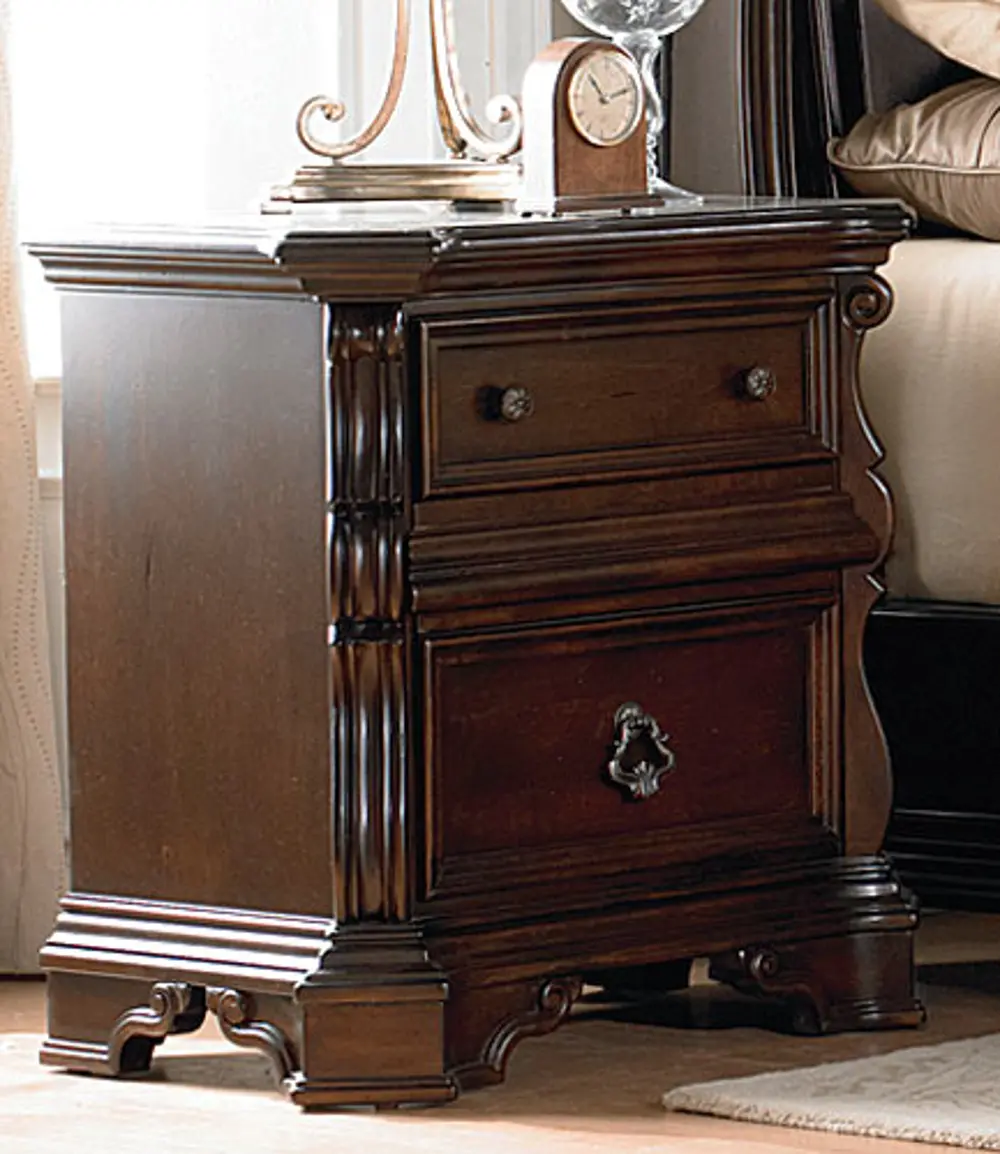 Traditional Brown Nightstand - Arbor Place-1