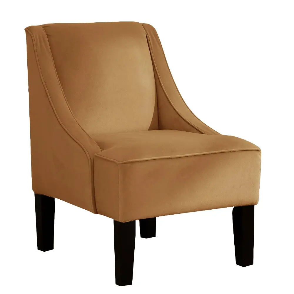 72-1VHNY Velvet Honey Swoop Arm Chair -1