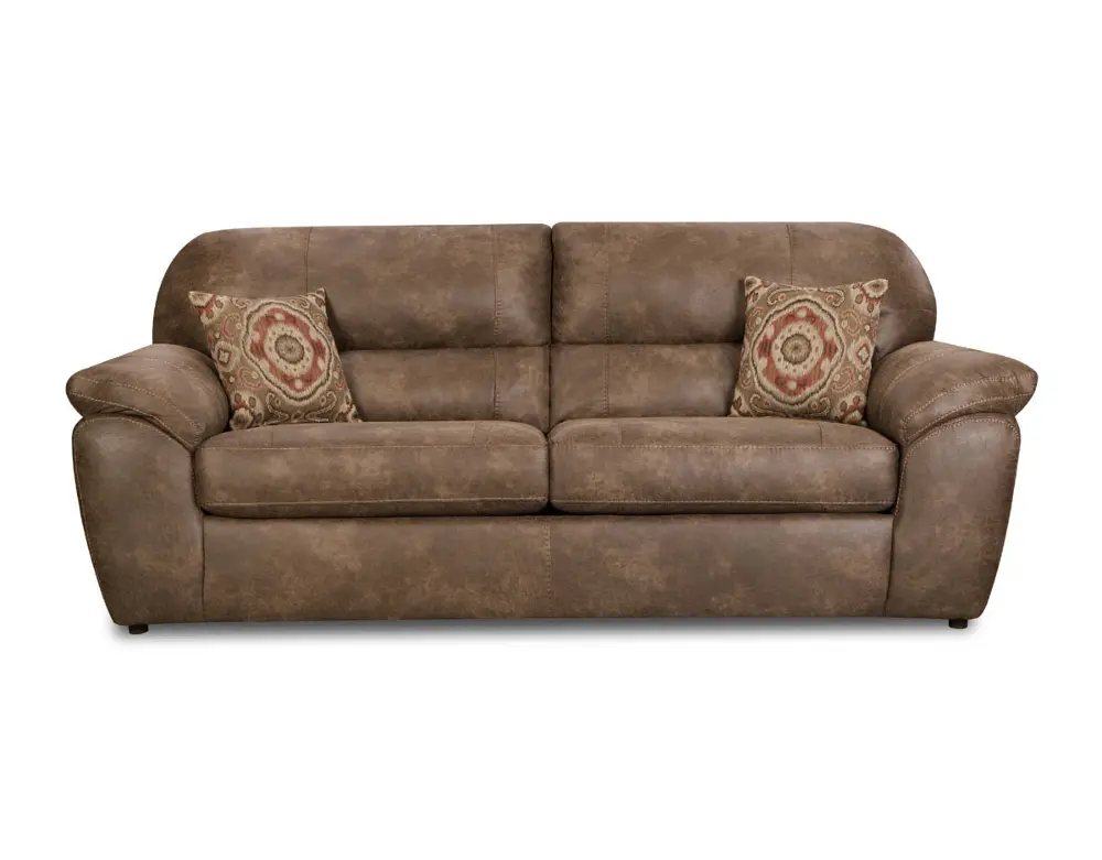Casual Contemporary Brown Sofa - Ulyses-1