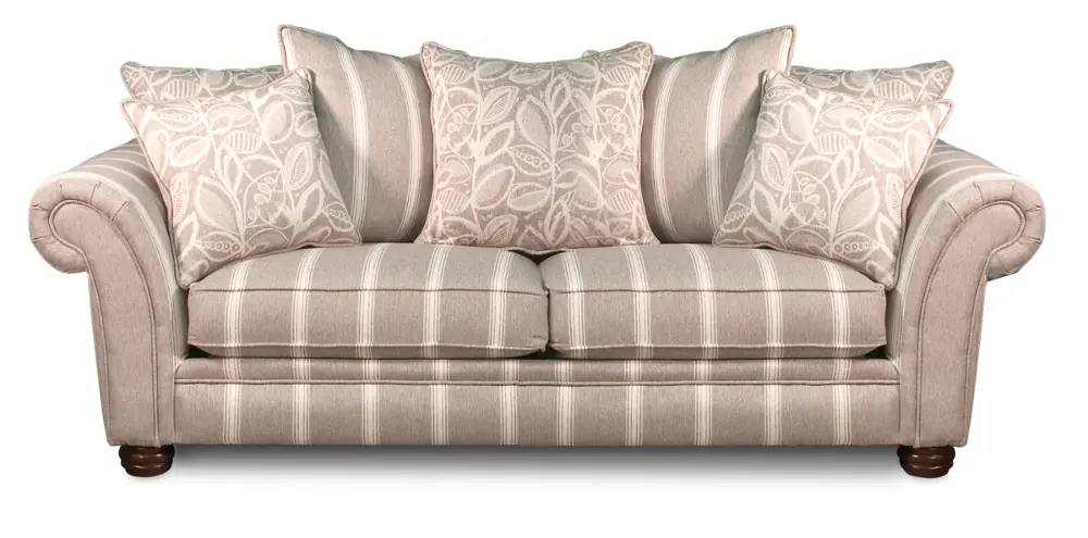 96 Inch Gray Upholstered Sofa-1