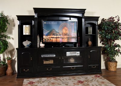 Black Entertainment Center Wall Unit 6-piece black entertainment center - laguna | rc willey furniture Black Entertainment Center Wall Unit 6-piece black entertainment center - laguna | rc willey furniture