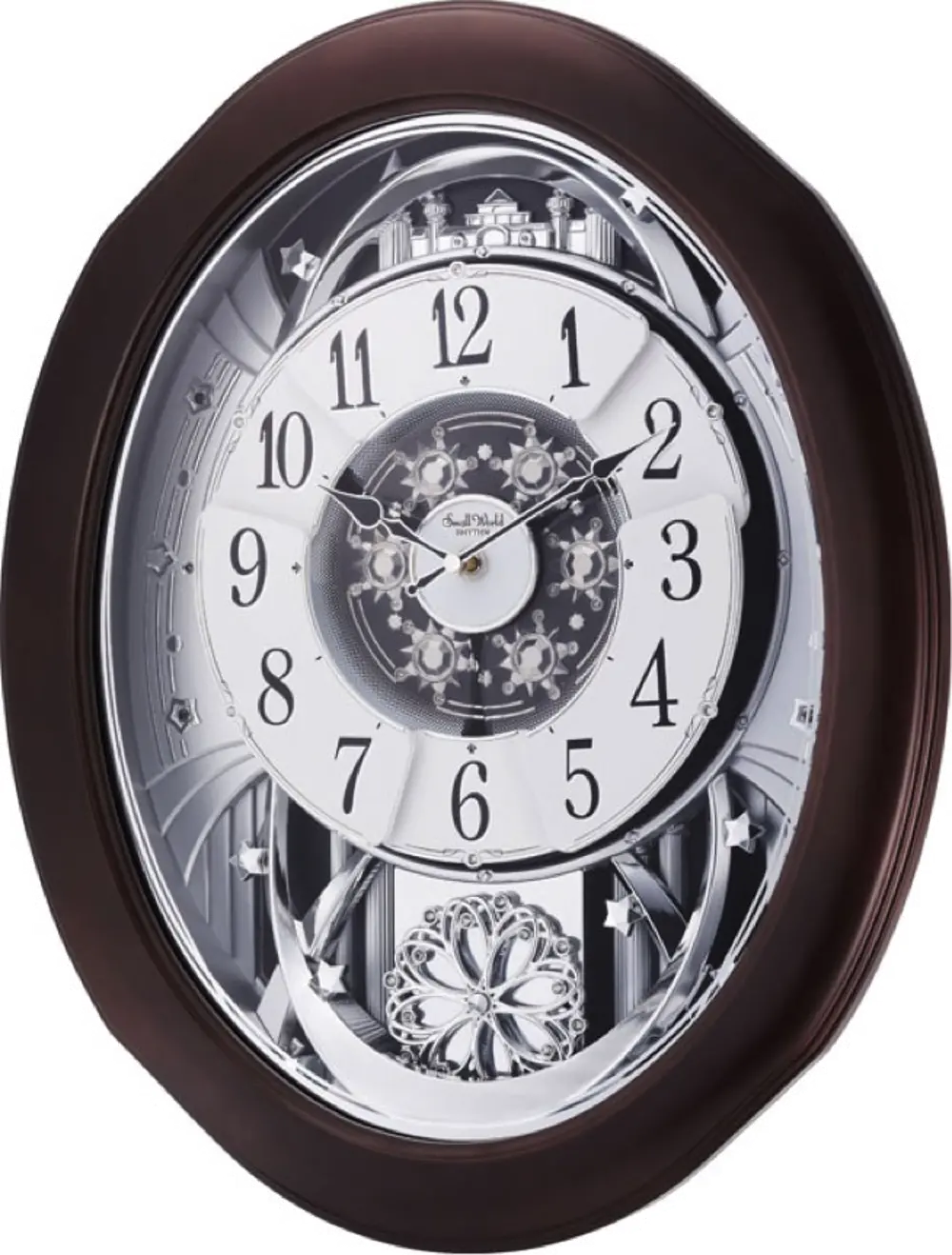 Anthology Espresso Grand Encore Musical Wall Clock-1