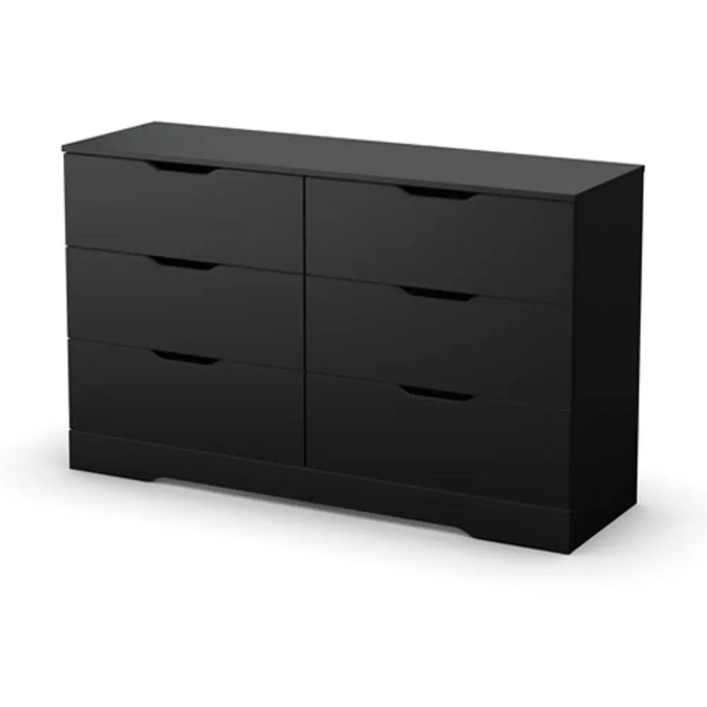 3370010 Black 6-Drawer Dresser - Holland-1