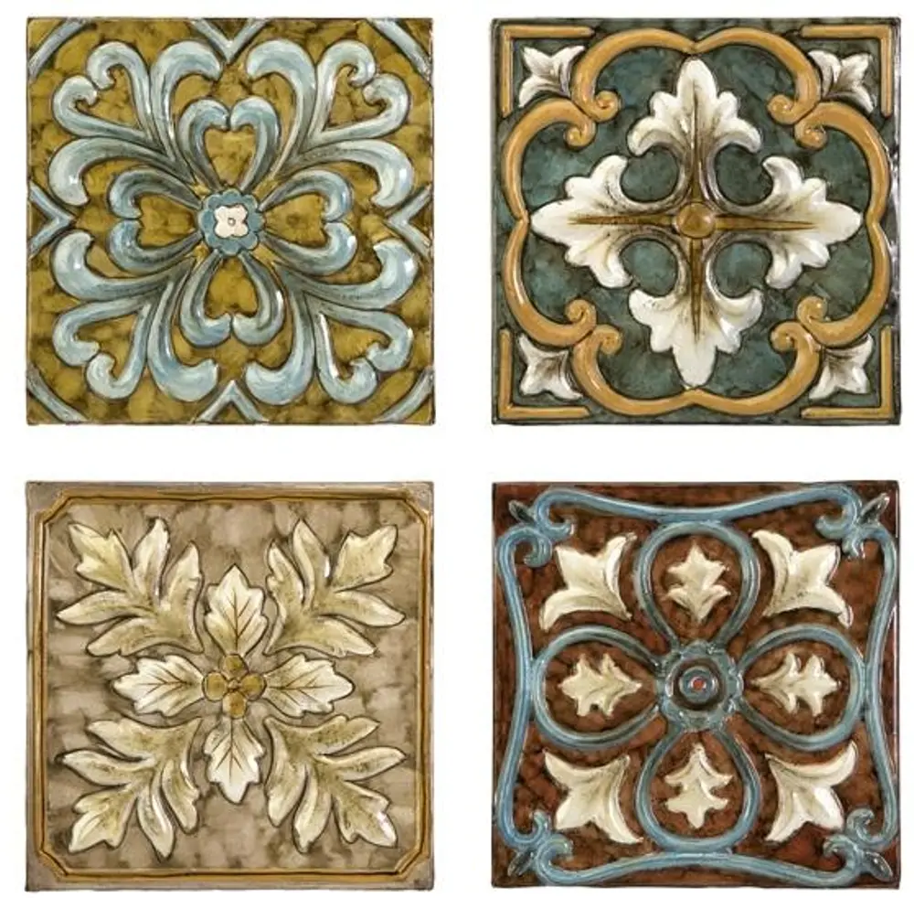 Wall Tile Set of 4 - Casa -1