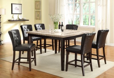 Burnished Mango Counter Height Dining Table Veca Rc Willey Clearance Espresso Brown Modern Dining Table Montreal