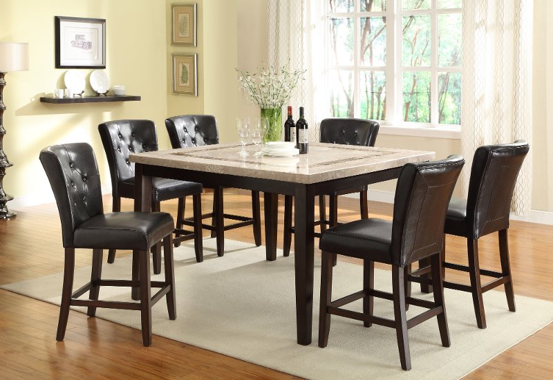 Espresso Brown Modern Dining Table Montreal Rc Willey Furniture Espresso Brown Modern Dining Table Montreal Rc Willey Furniture