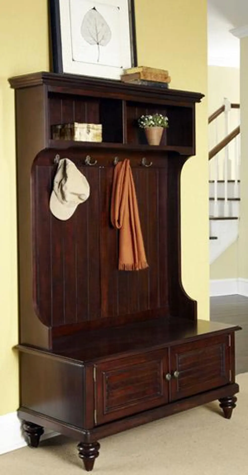 5542-49 Espresso Hall Tree Stand - Bermuda-1