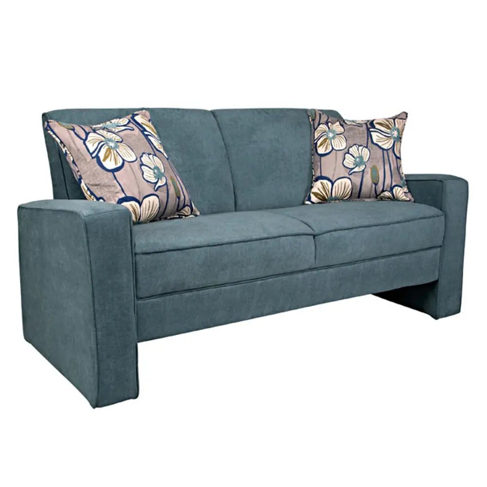 angelo:Home Blue Upholstered Sofa-1
