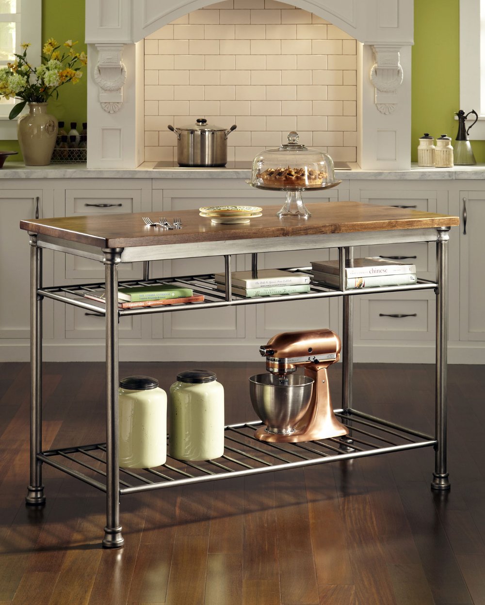 3372723 Vintage Caramel Top Kitchen Island - Orleans Wood sku 3372723