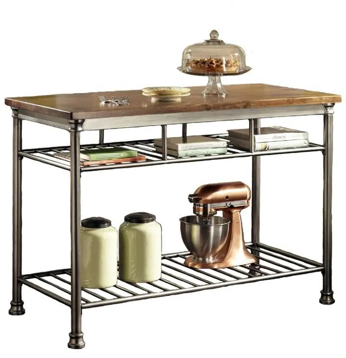 Vintage Caramel Top Kitchen Island - Orleans Wood | RC Willey