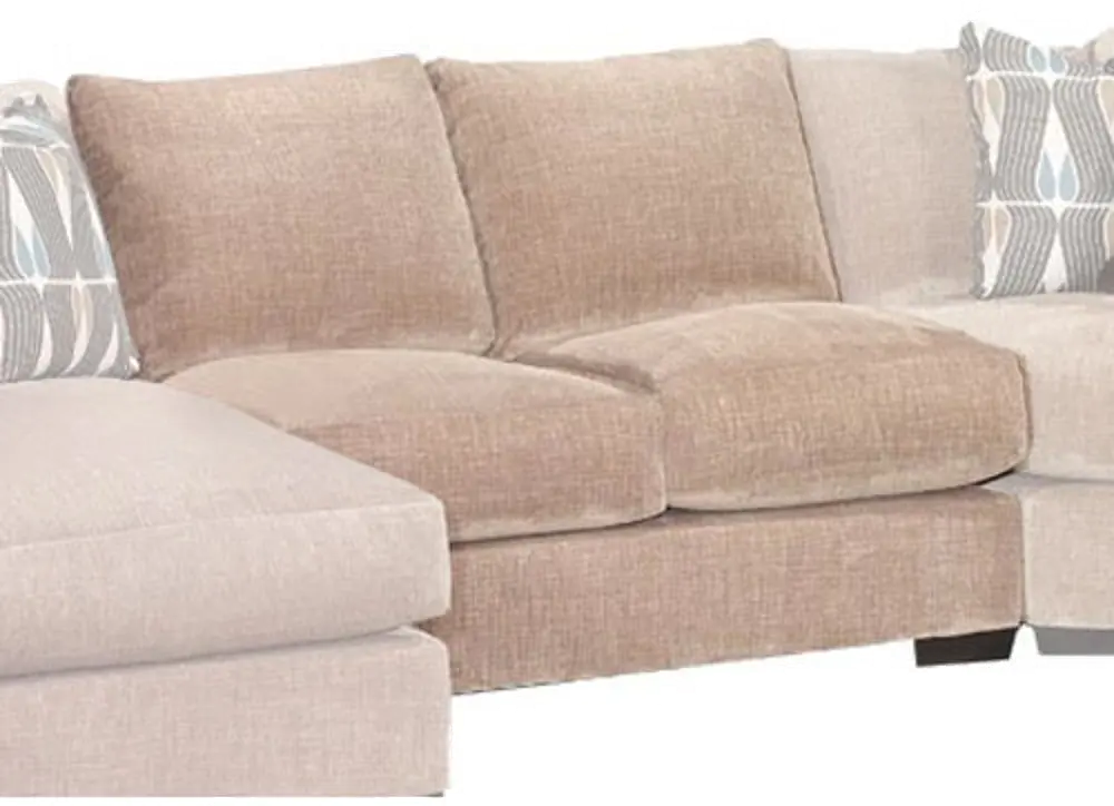 Casual Stone Brown Armless Loveseat - Monarch-1