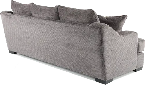 Cardiff Court Silver Gray Polyester Fabric Sofa - Rooms To Go