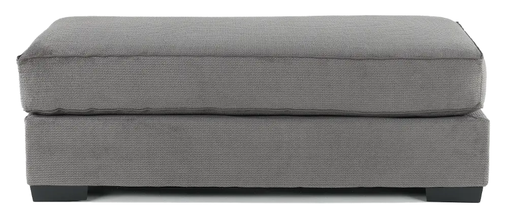 Spartan Gray Ottoman-1