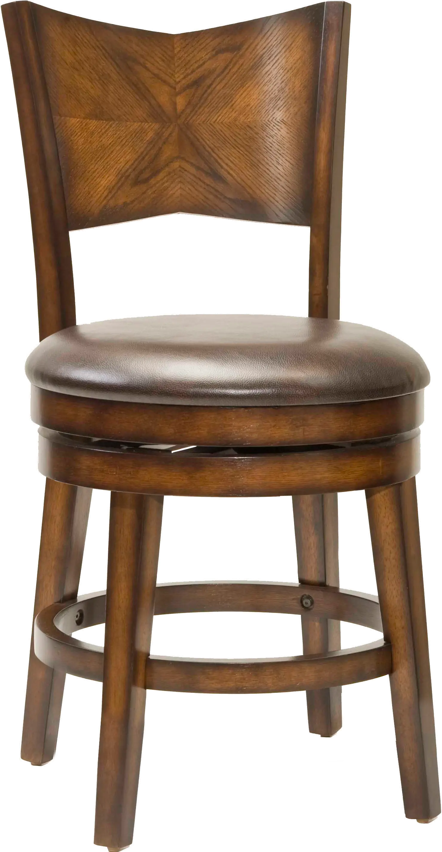 Jenkins Brown Swivel Counter Height Stool