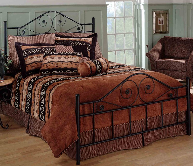 Black Queen Metal Bed Harrison Rc, Queen Size Bed Frame With Headboard High Profile