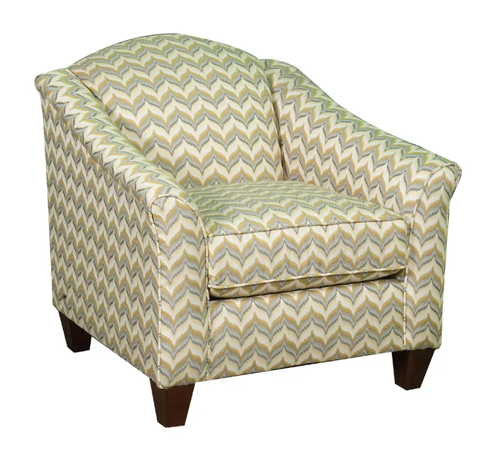 34 Inch Pattern Upholstered Accent Chair-1
