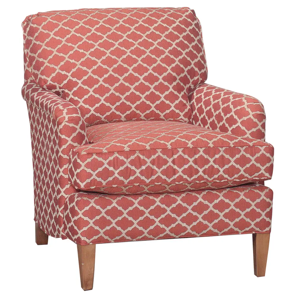 Keener 33 Inch Coral Upholstered Accent Chair-1