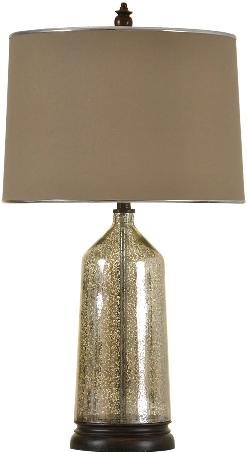 31 Inch Tan Mercury Glass Table Lamp-1