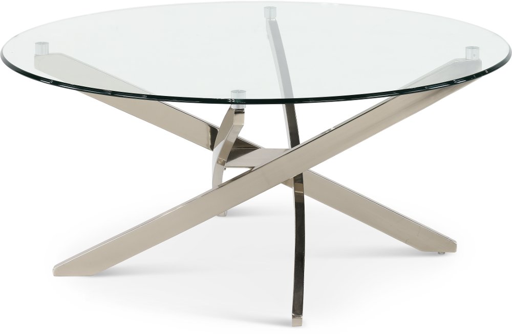 Zila Coffee Table with Glass Top