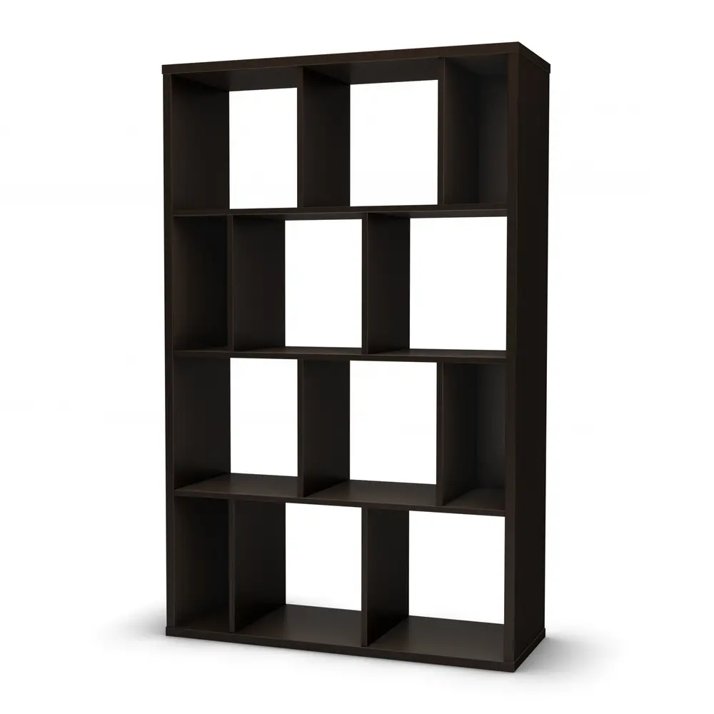 5159730 Chocolate Shelving Unit with 12 Compartments - Reveal-1