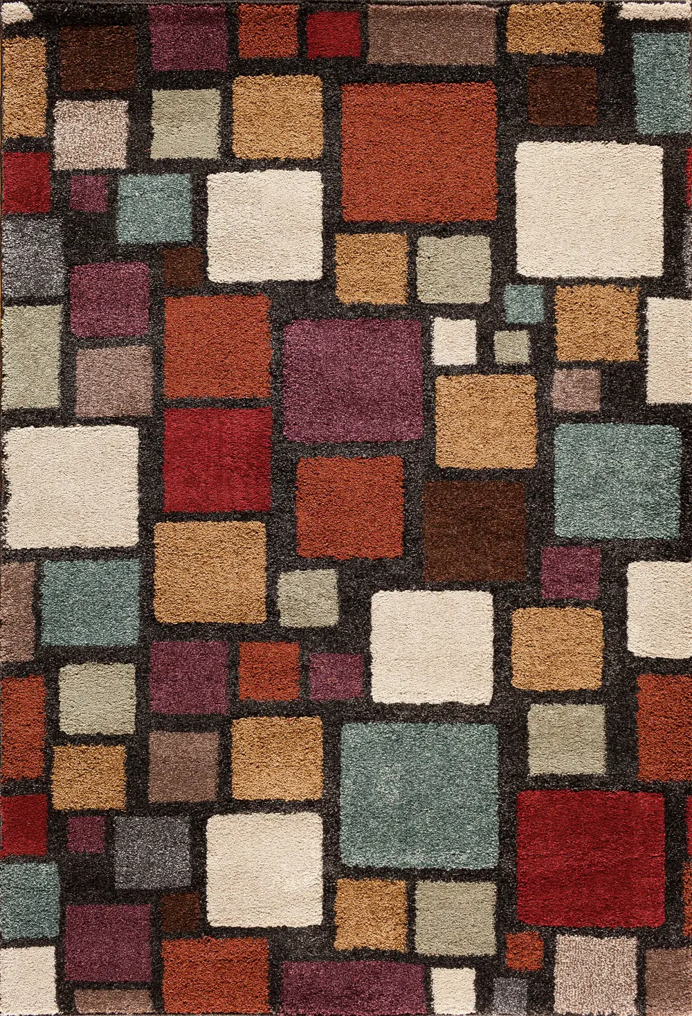 5 x 8 Medium Color Block Area Rug - Olympia-1