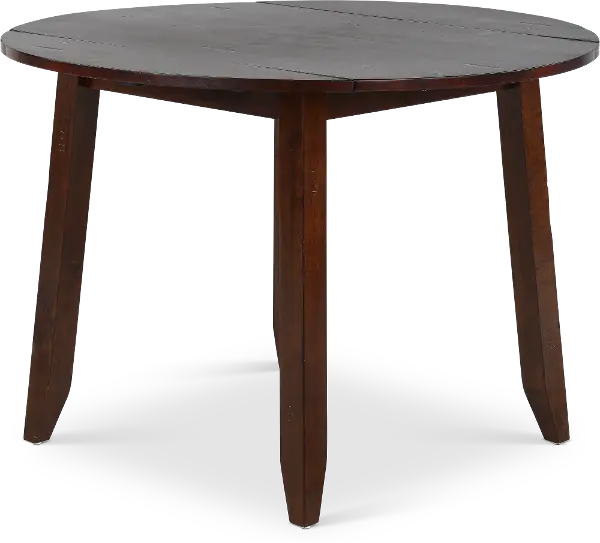 Raisin Brown Drop Leaf Round Dining Table Kona Rc Willey Drop Leaf Round Dining Table Kona, Small Fold Down Round Table