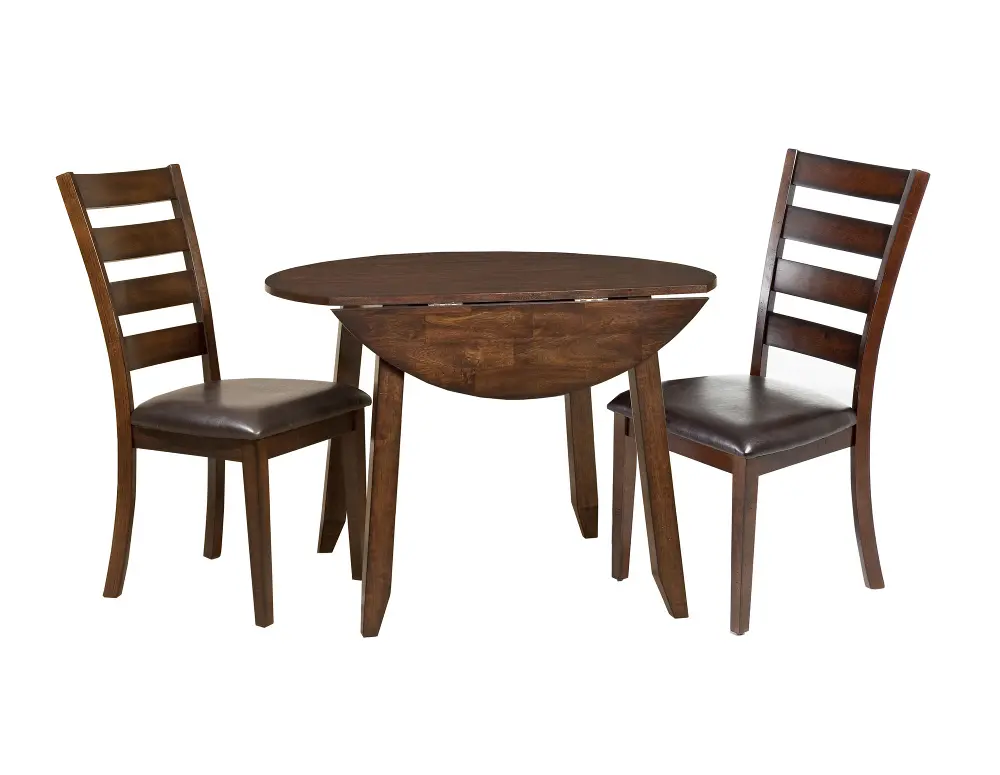 Kona Brown 3 Piece Round Dining Room Set-1