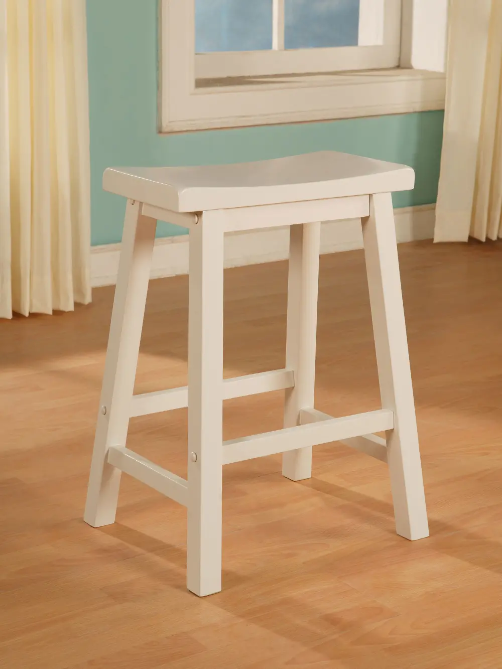 White Counter Height Stool - Color Story -1