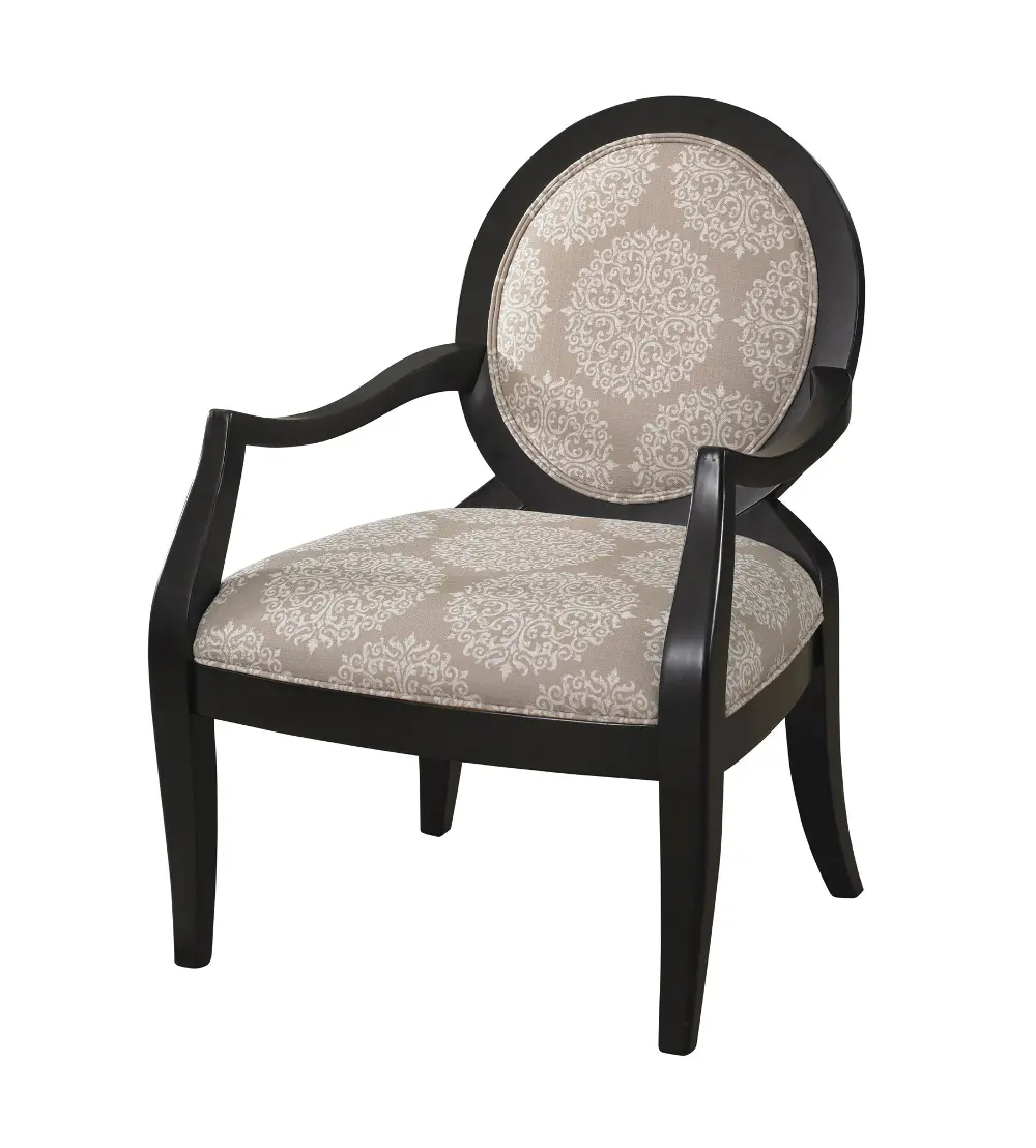 Pearl Black Framed Chair - Batik -1