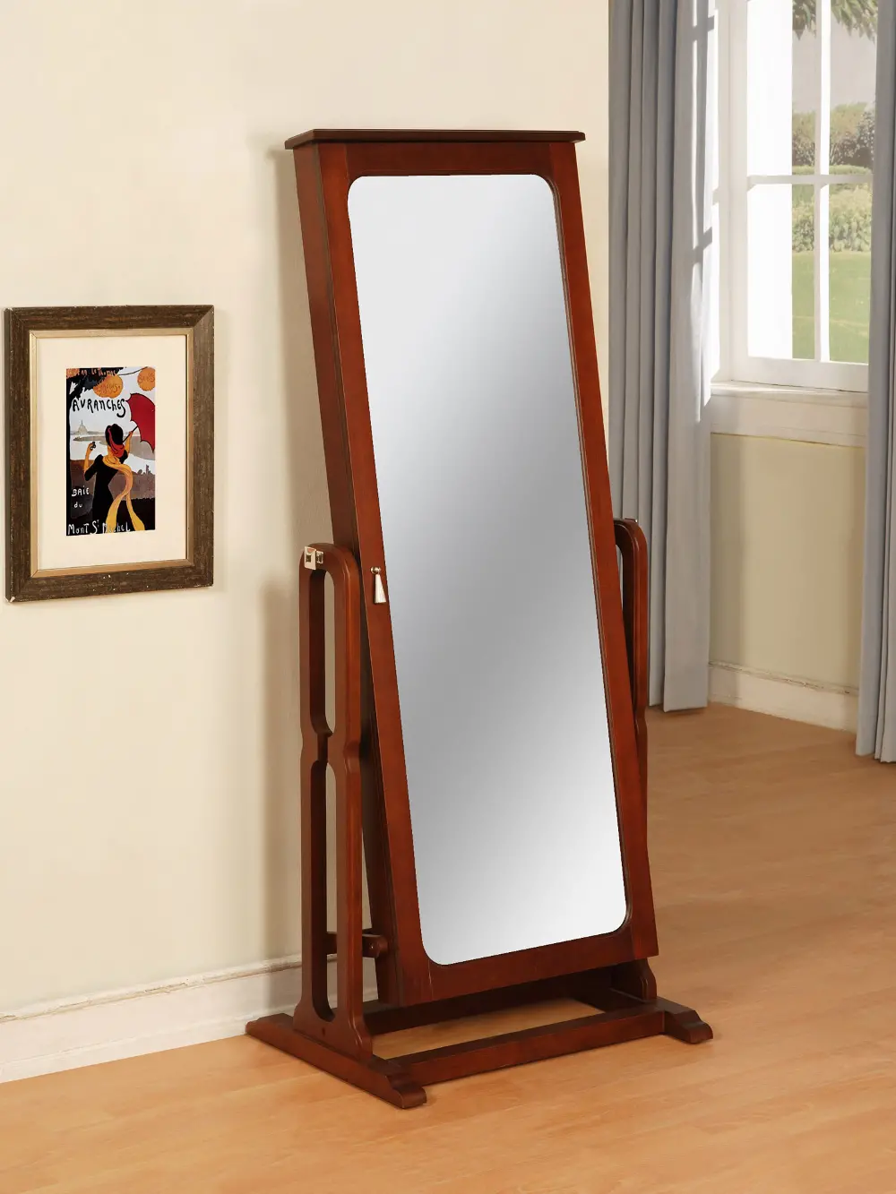 Marquis Cherry Jewelry Wardrobe Mirror - Cheval-2