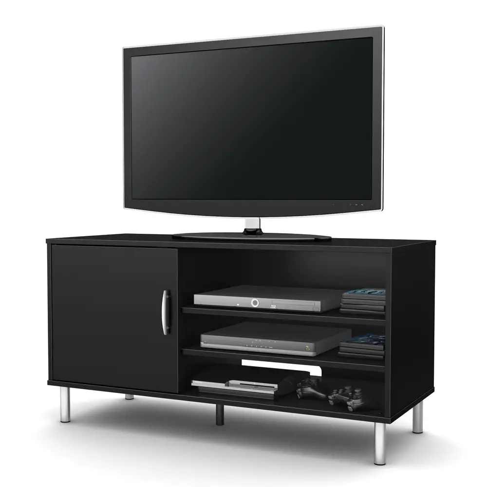 4507676 Pure Black TV Stand - Renta -1