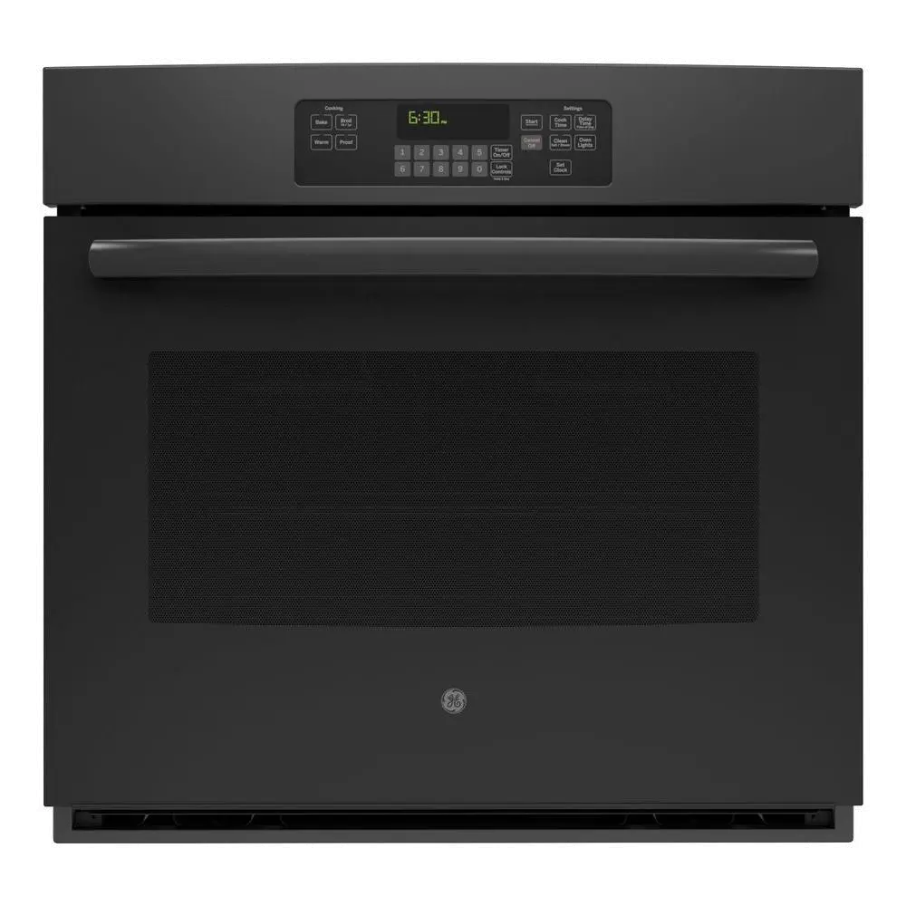 JT3000DFBB GE 30 Inch Single Wall Oven - 5.0 cu. ft. Black-1