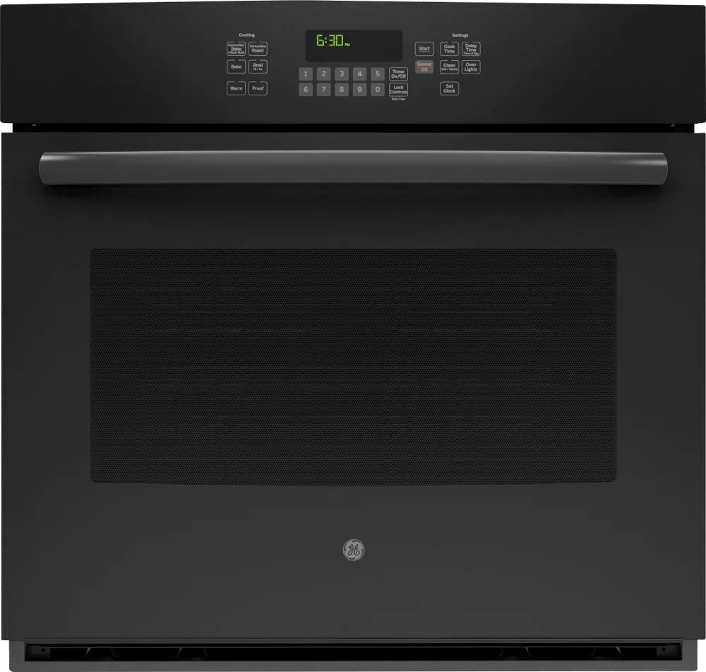 JT5000DFBB GE 30 Inch Single Wall Oven with Convection - 5.0 cu. ft. Black-1