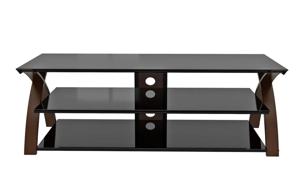 ZL0292-67S 67 Inch Brown and Black TV Stand - Willow-1