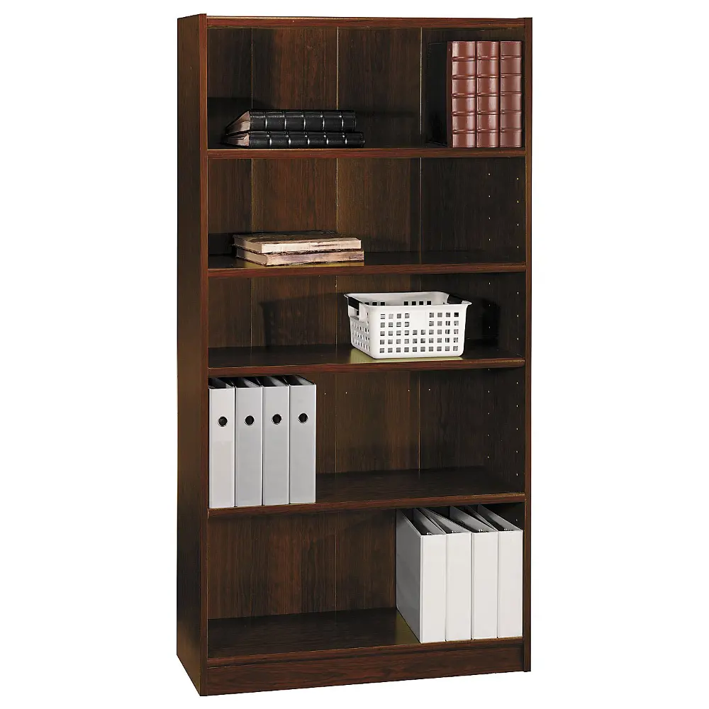 WL12439-03 Cherry 5-Shelf Bookcase - Universal-1