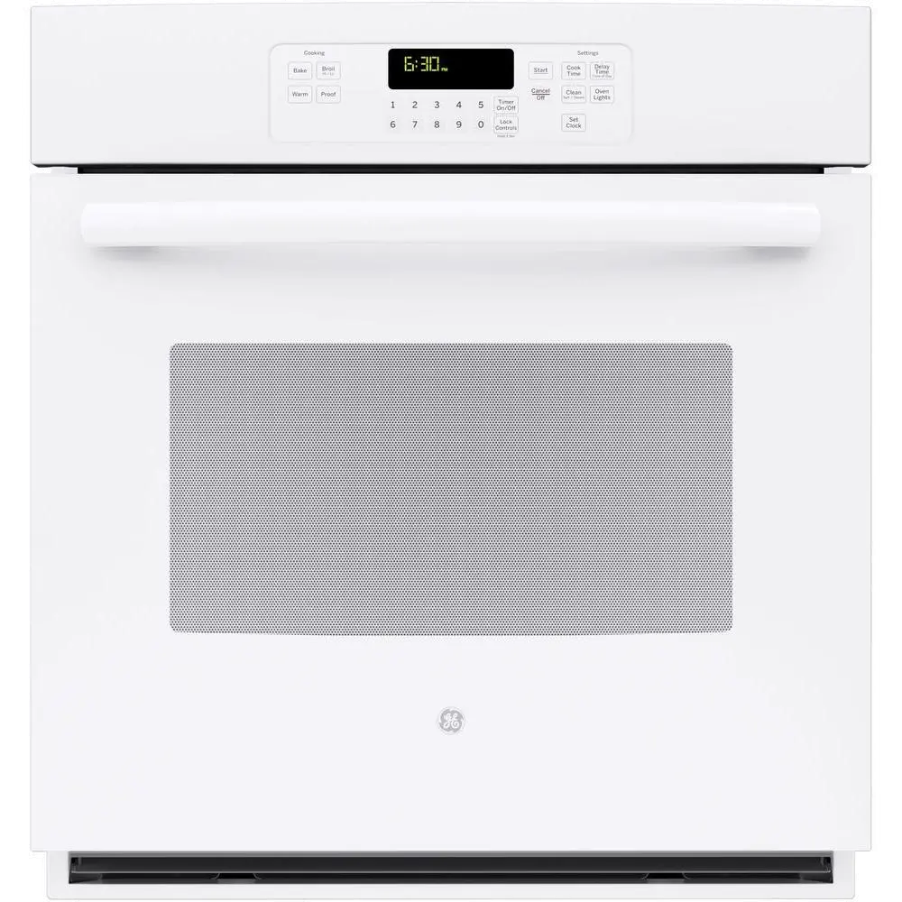 JK3000DFWW GE 27 Inch Single Wall Oven - 4.3 cu. ft. White-1
