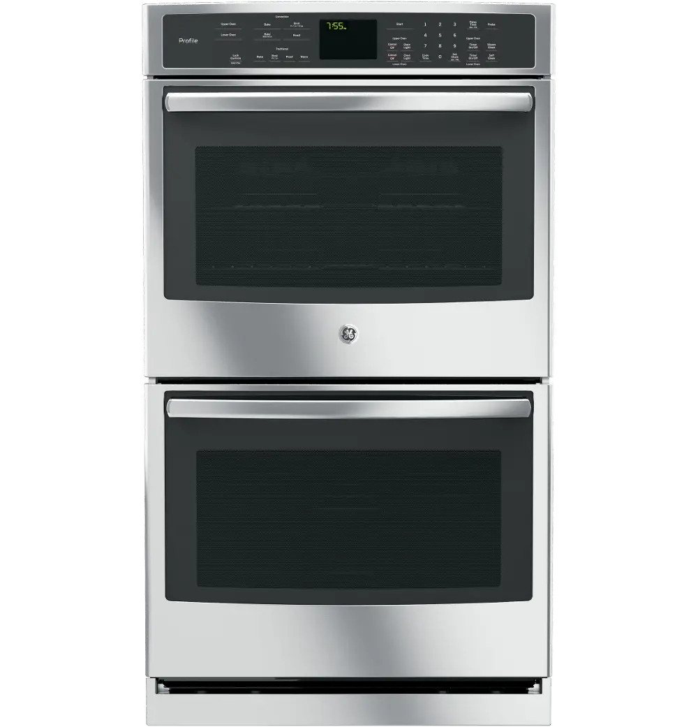 PT7550SFSS GE Profile 30 Inch Double Wall Oven - 10 cu. ft. Stainless Steel-1