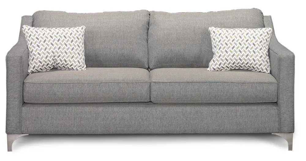 79 Inch Steel Gray Upholstered Sofa-1