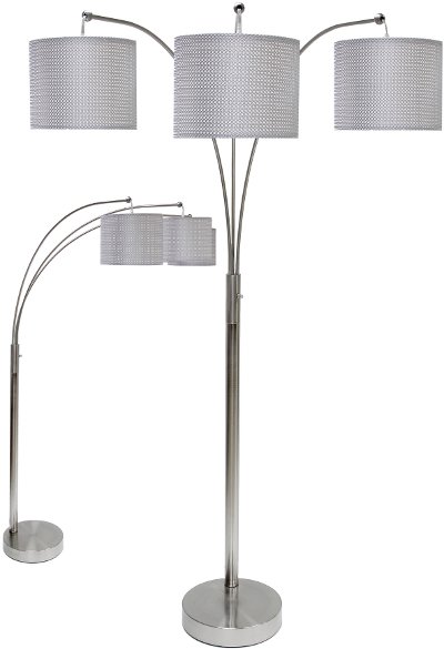 silver light arc floor lamp arch chandelier white shade copper uk silver light arc floor lamp arch chandelier white shade copper uk