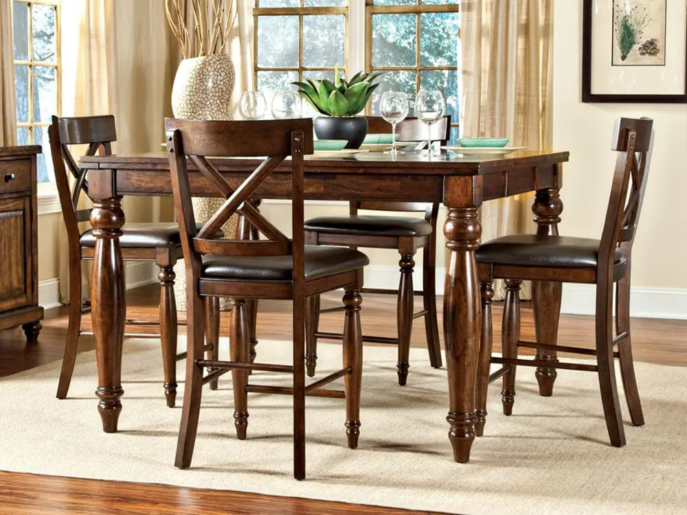 Raisin 5 Piece Counter Height Dining Set - Kingston-1