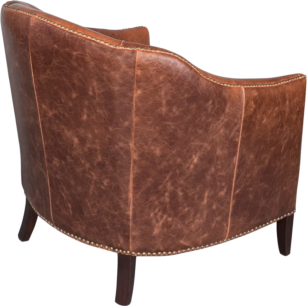 Saddle Brown Leather Chair - Madison-1
