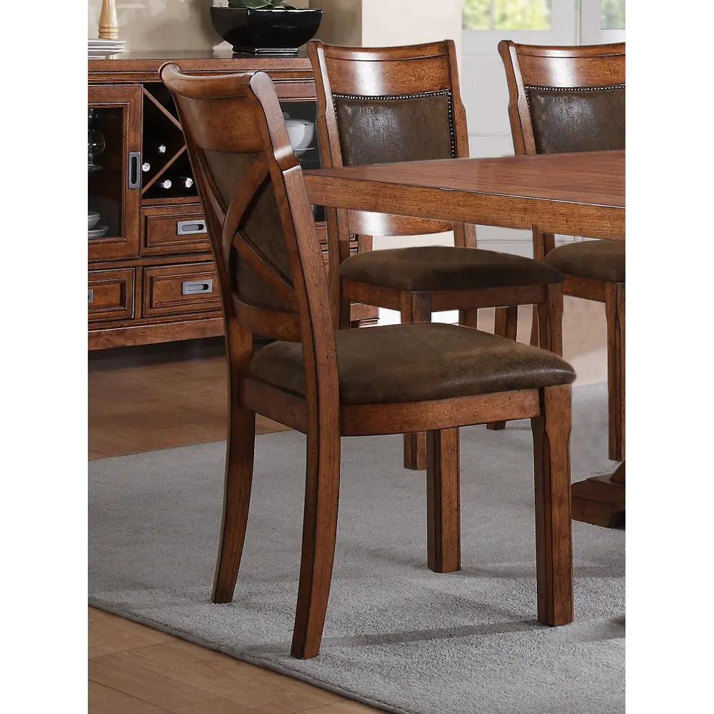 Caramel Brown Dining Room Chair-1